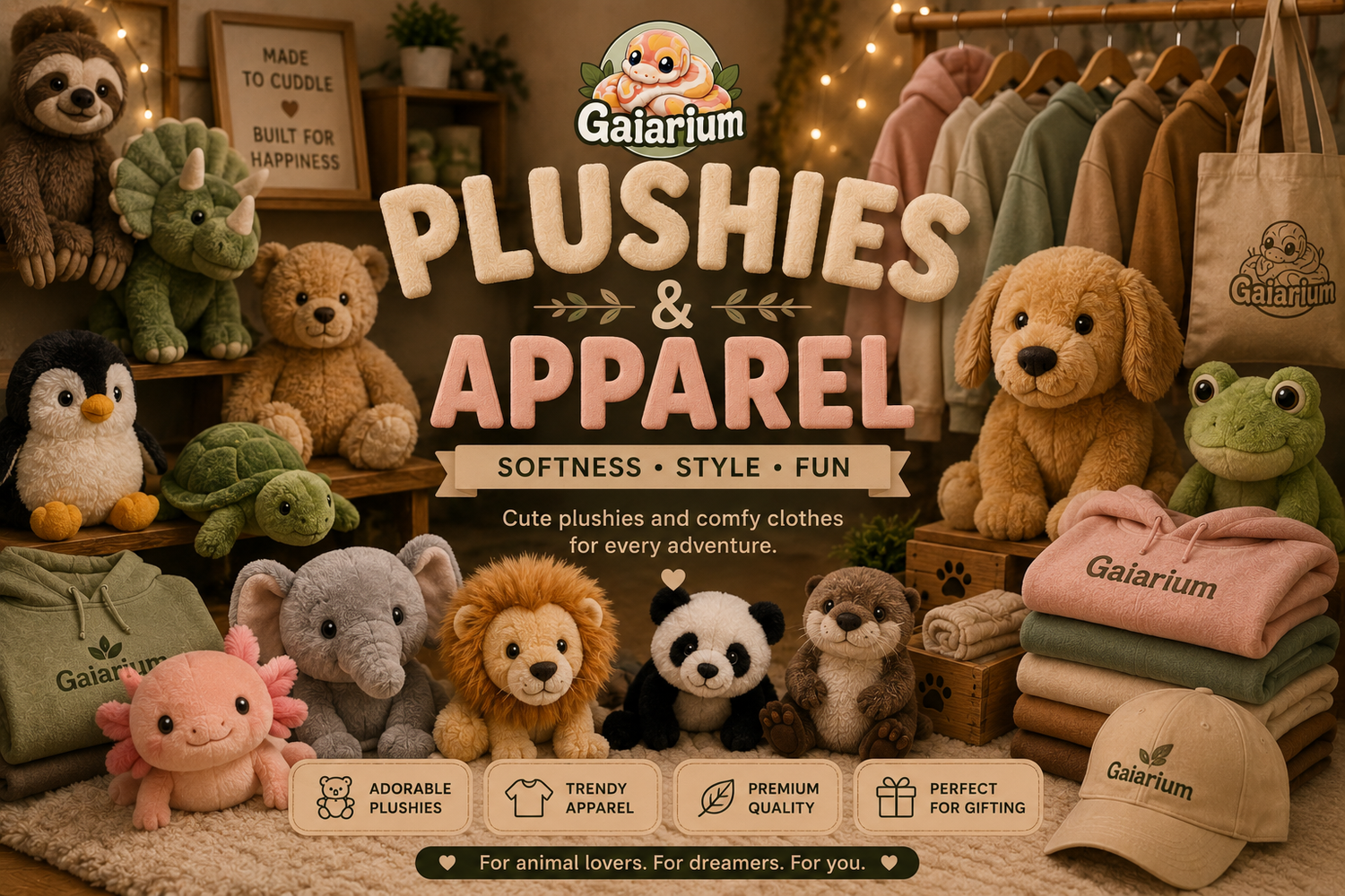 Plushies & Apparel