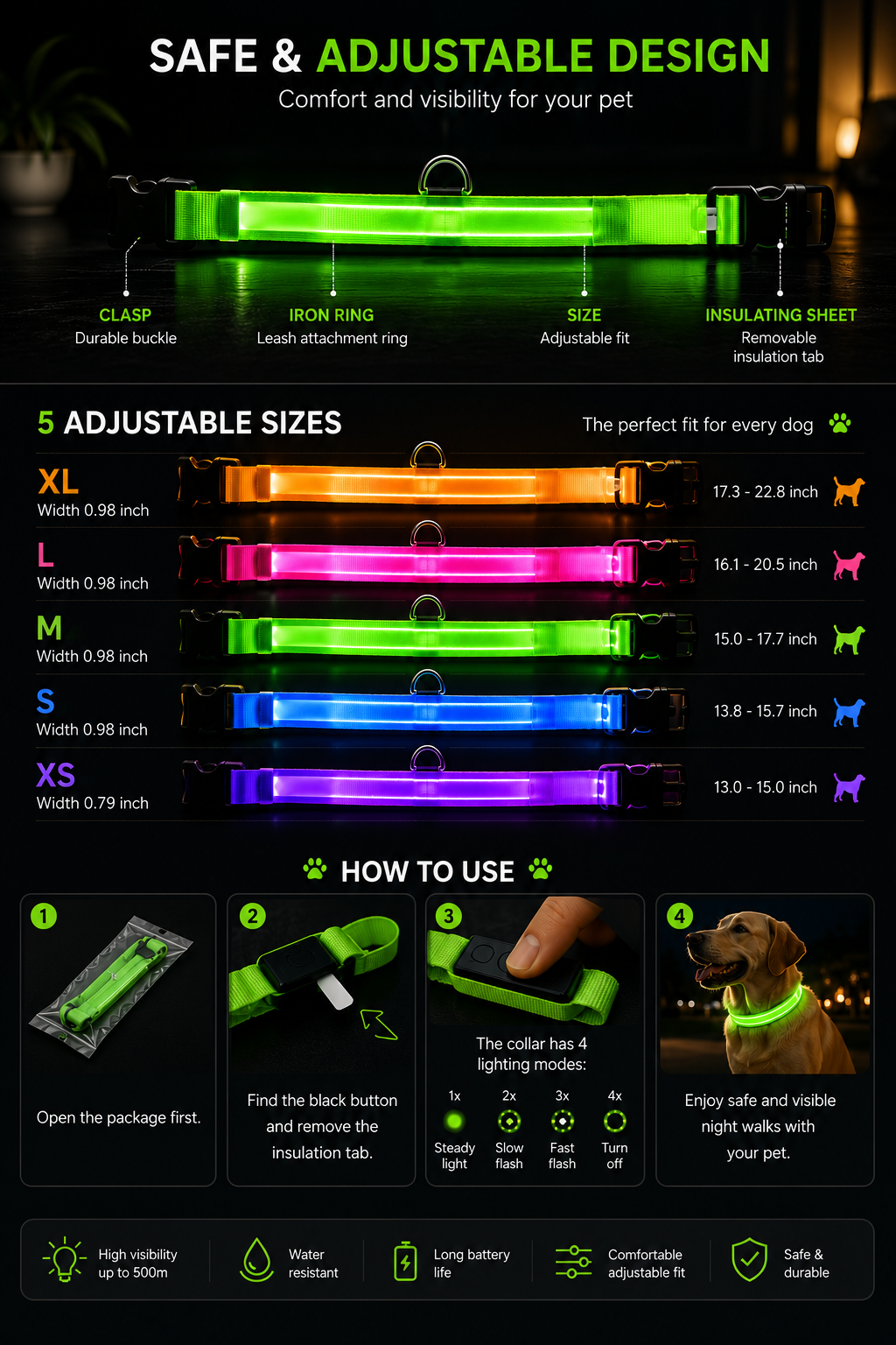 LumiPet™ LED Collar